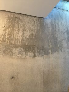 Off-shutter concrete 4 : Before at Beau Constantia