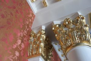 column detail gold leafed