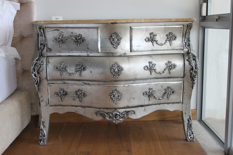 aged silver leafed 