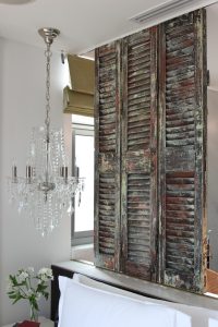 distressed shutters