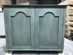 aged sludgy greencabinets