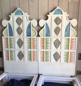 fun funky patterned headboards 