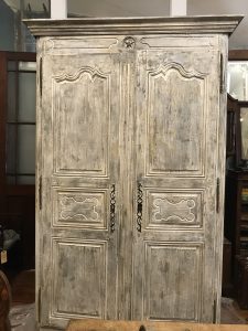 very aged distressed cupboard