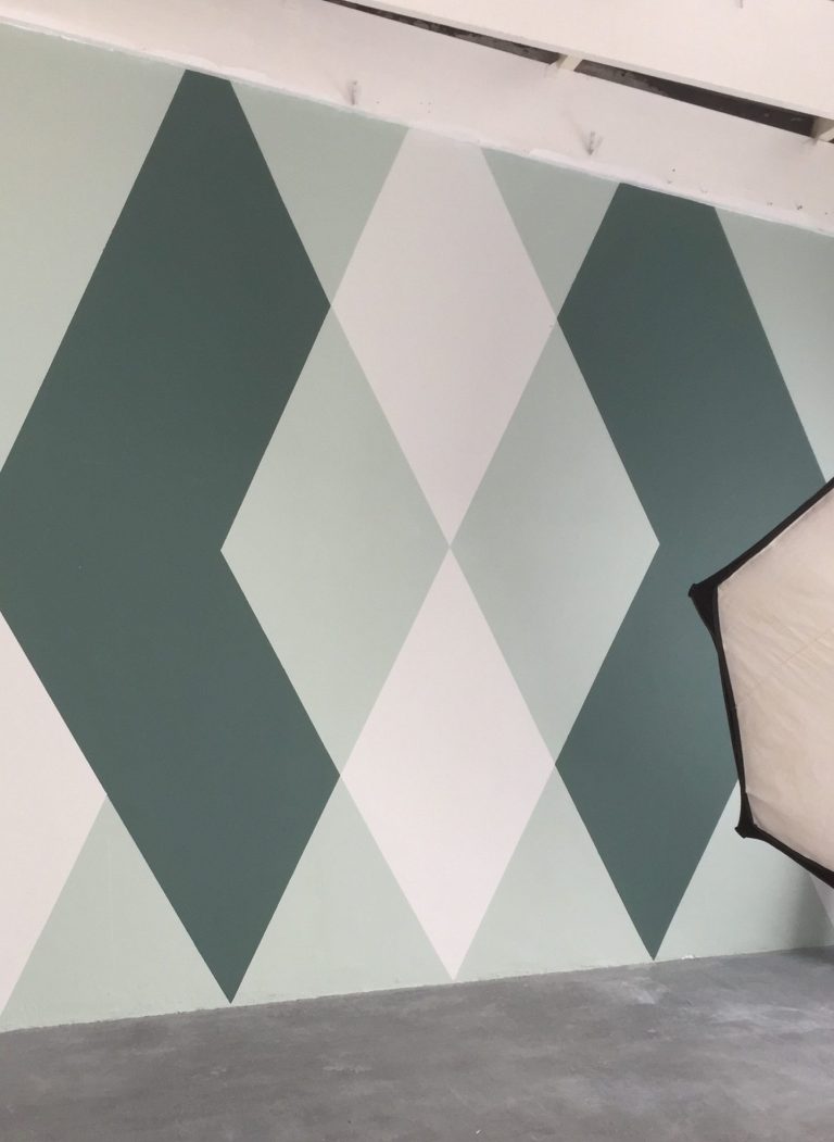 Wall Finishes- geometric feature wall