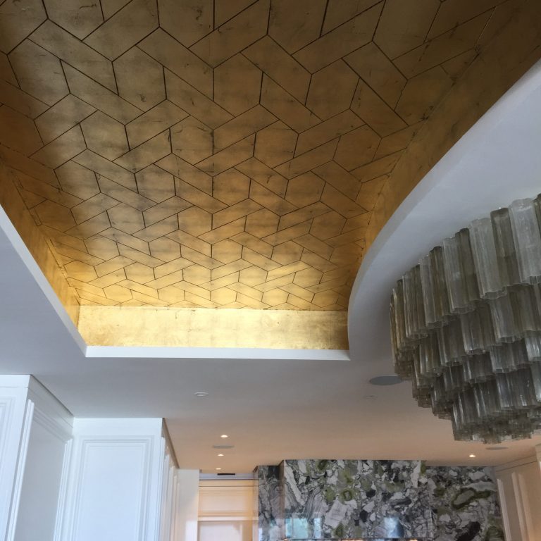 gold leaf ceiling