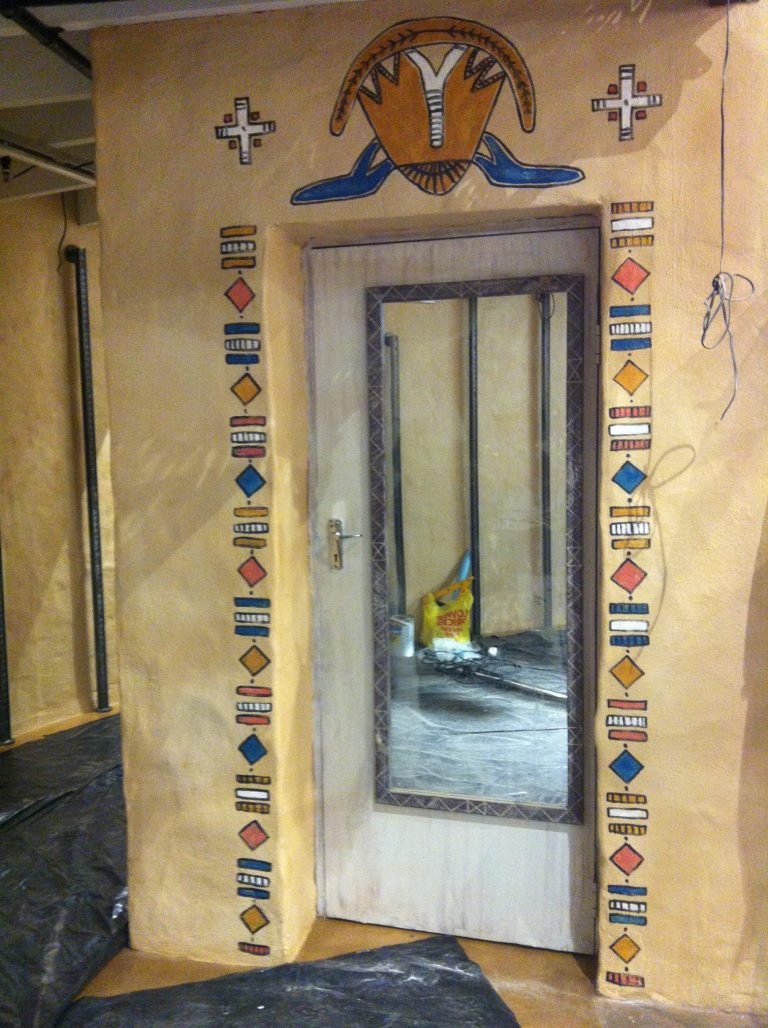 Wall Finishes- stencilled detail