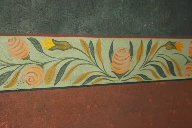 stencilled dado detail