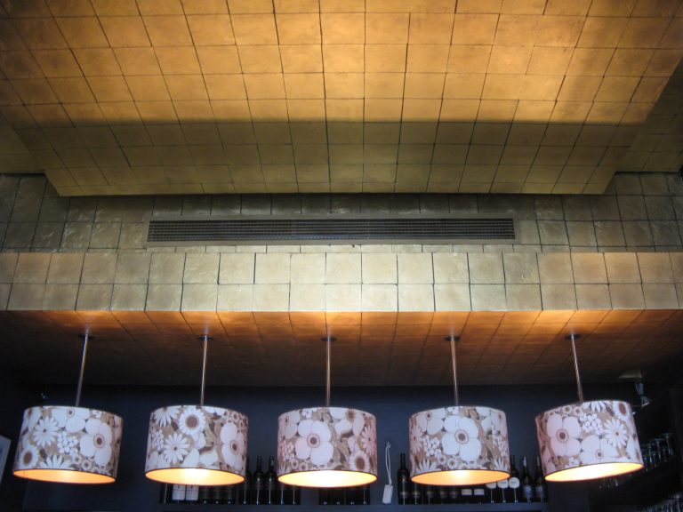 gold leaf ceiling